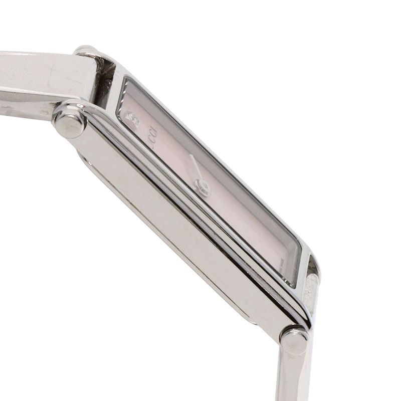 Gucci Square Face Diamond Watch SS