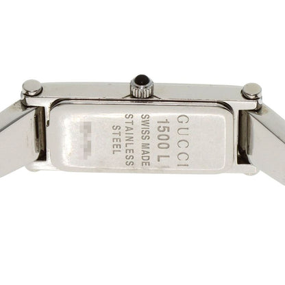 Gucci Square Face Diamond Watch SS