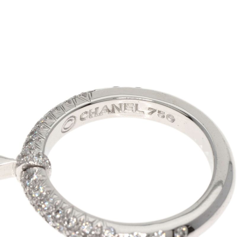 Chanel Comet Diamond Ring 18K White Gold