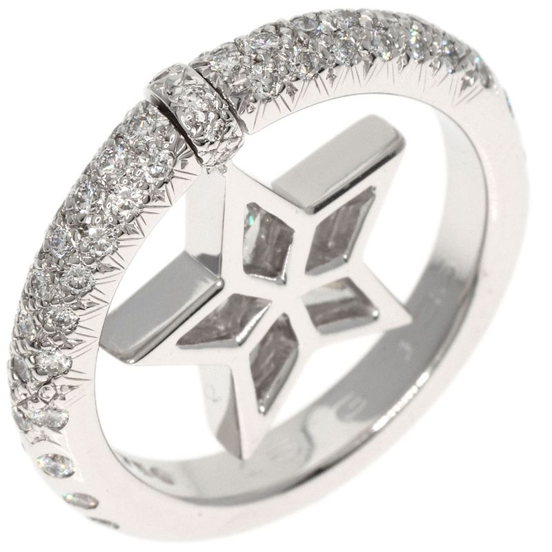 Chanel Comet Diamond Ring 18K White Gold
