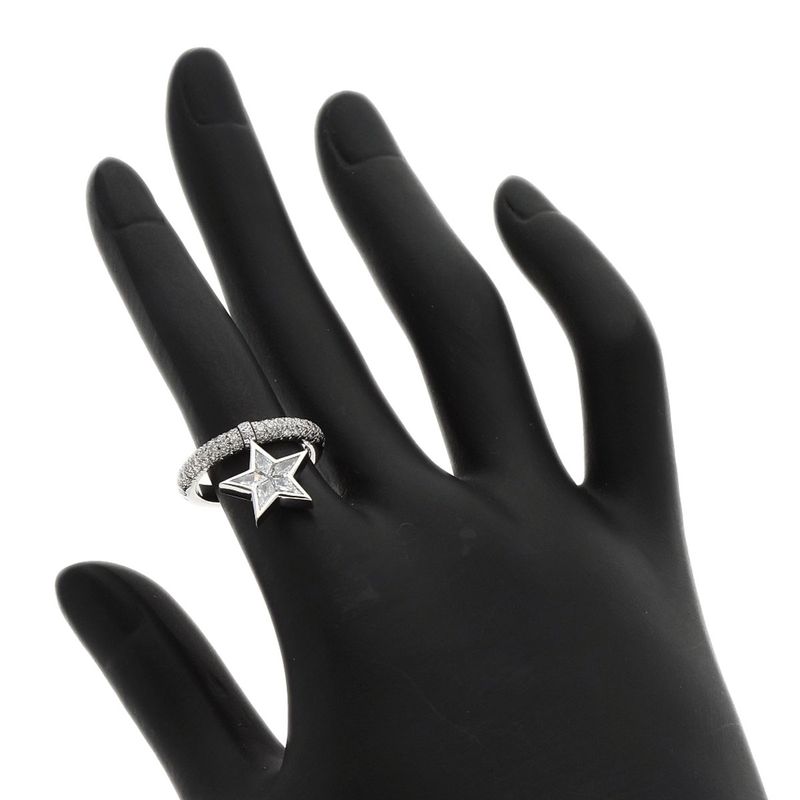 Chanel Comet Diamond Ring 18K White Gold