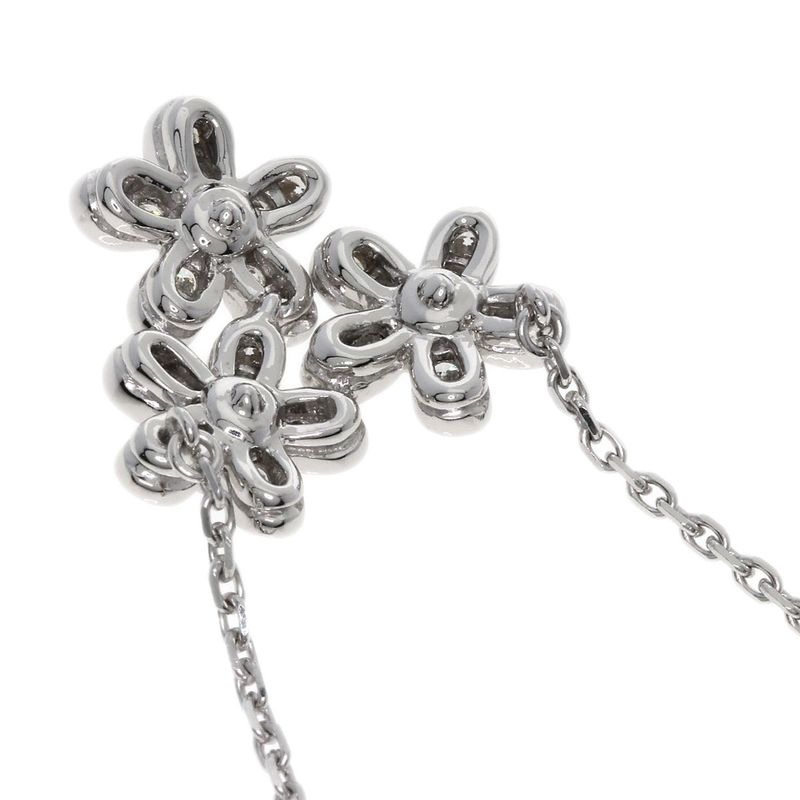 Van Cleef & Arpels Socrates 3 Flowers Diamond Necklace 18K