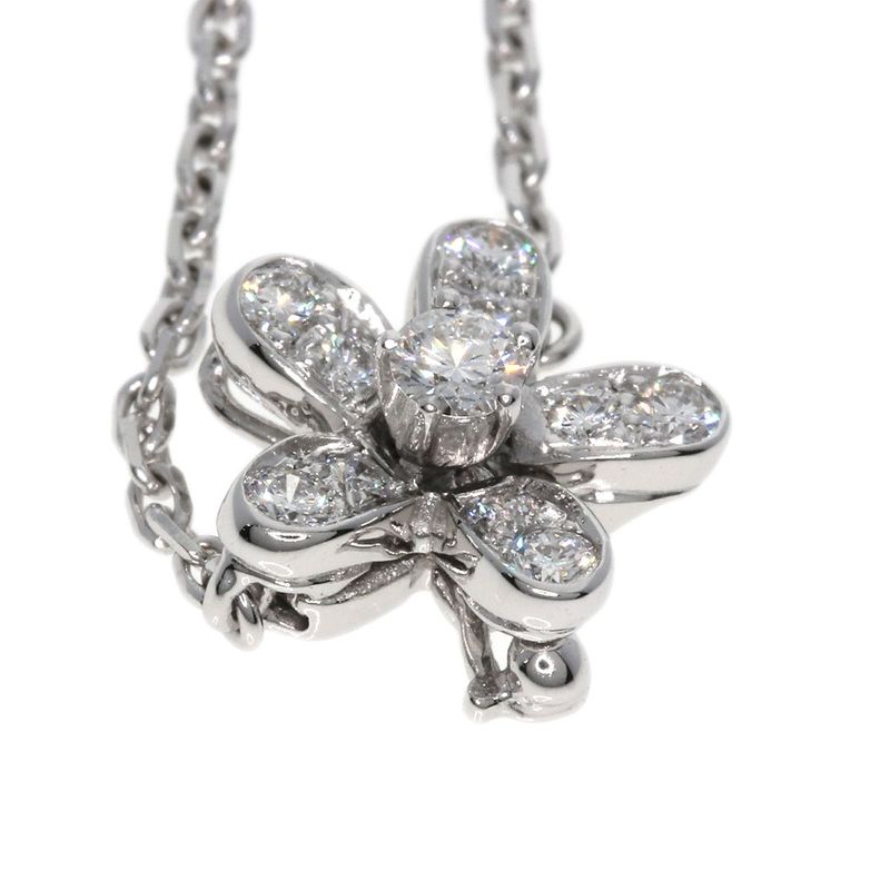 Van Cleef & Arpels Socrates 3 Flowers Diamond Necklace 18K