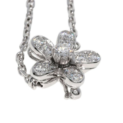 Van Cleef & Arpels Socrates 3 Flowers Diamond Necklace 18K