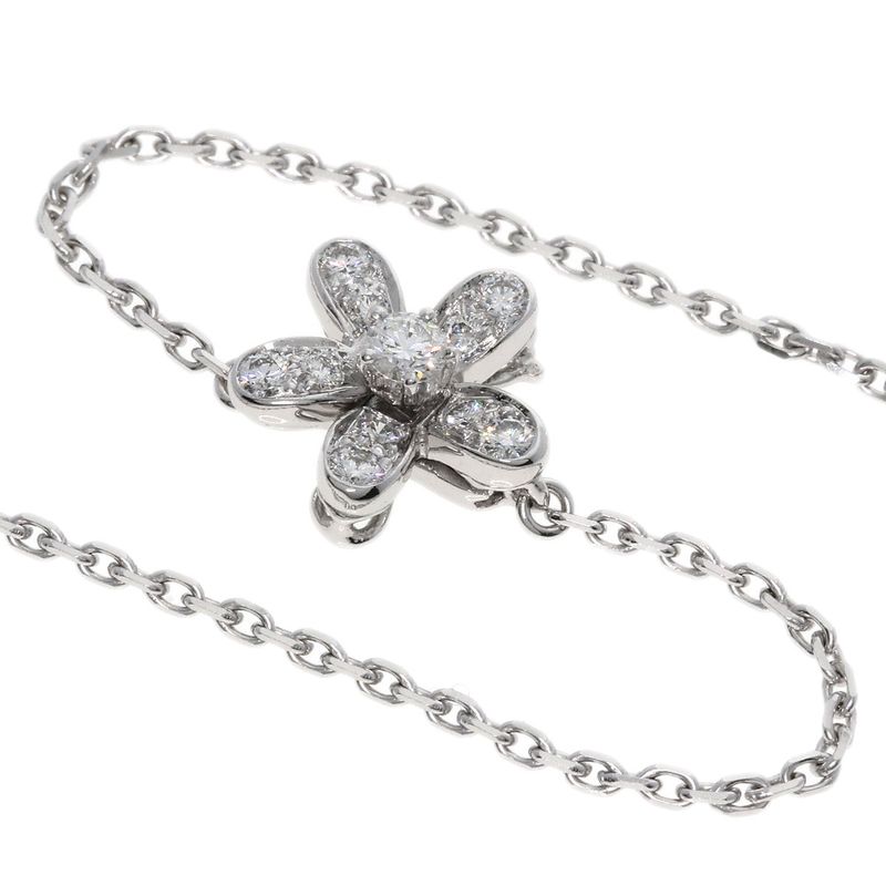 Van Cleef & Arpels Socrates 3 Flowers Diamond Necklace 18K