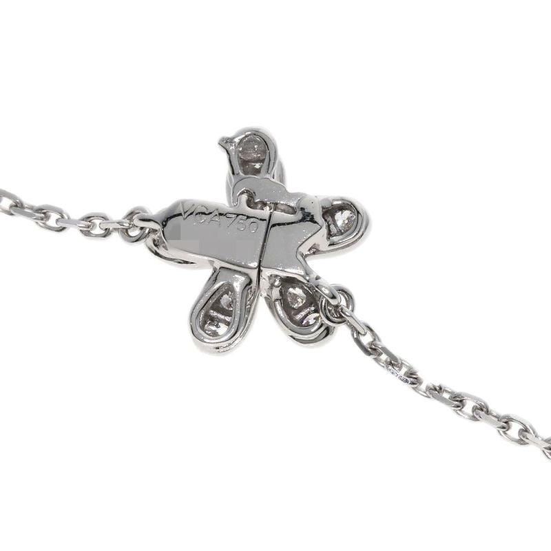 Van Cleef & Arpels Socrates 3 Flowers Diamond Necklace 18K