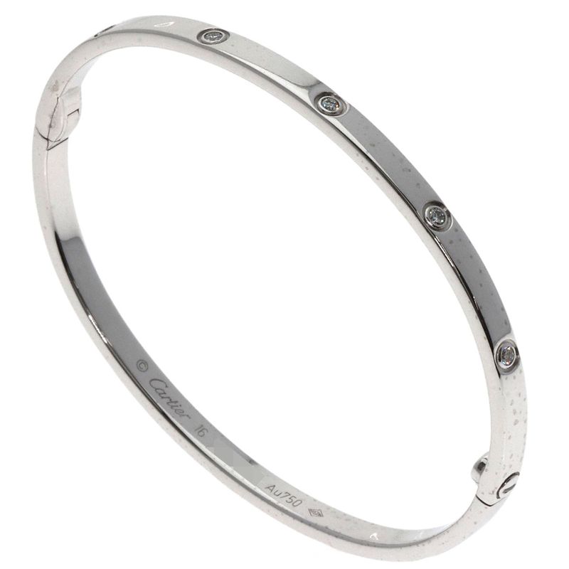 Cartier Love Bracelet SM Full Diamond 16 Driver None Bracelet 18K White Gold