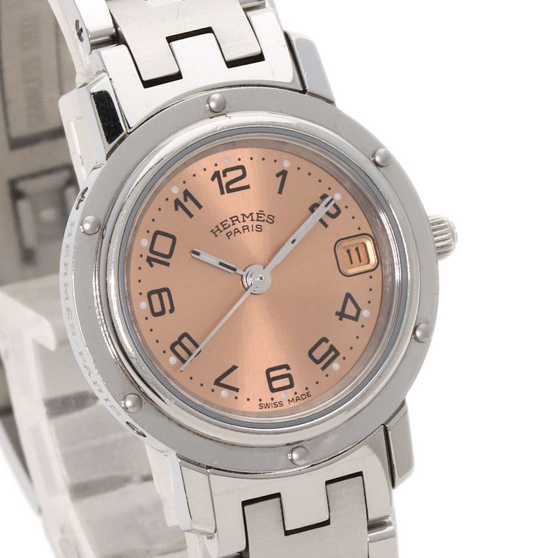 Hermes Clipper Watch SS