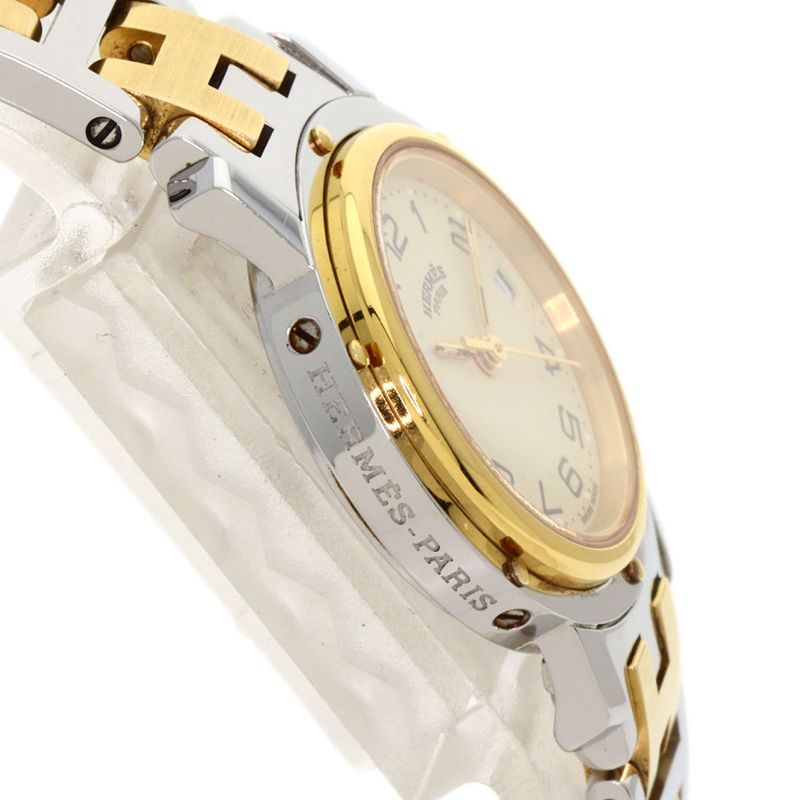 Hermes Clipper Old Belt Watch SS Combination