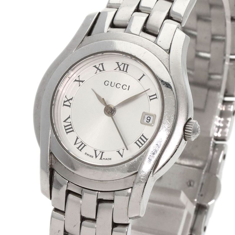 Gucci Round Face Watch SS