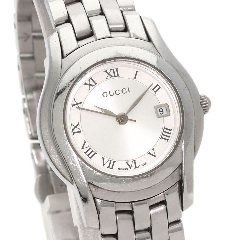 Gucci Round Face Watch SS