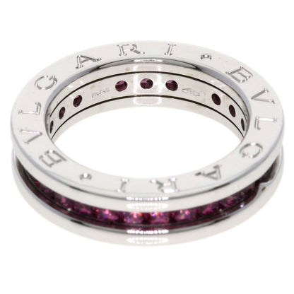 Bvlgari B-zero One Hand Rhodolite Garnet 48 Ring 18K White Gold