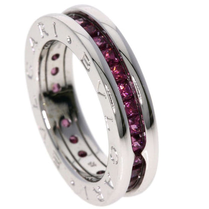 Bvlgari B-zero One Hand Rhodolite Garnet 48 Ring 18K White Gold