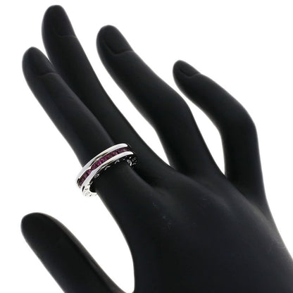 Bvlgari B-zero One Hand Rhodolite Garnet 48 Ring 18K White Gold