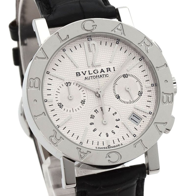 Bvlgari Watch SS Leather