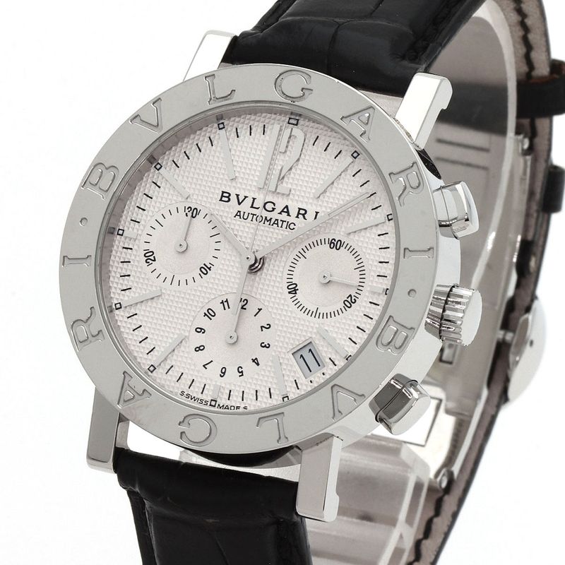 Bvlgari Watch SS Leather