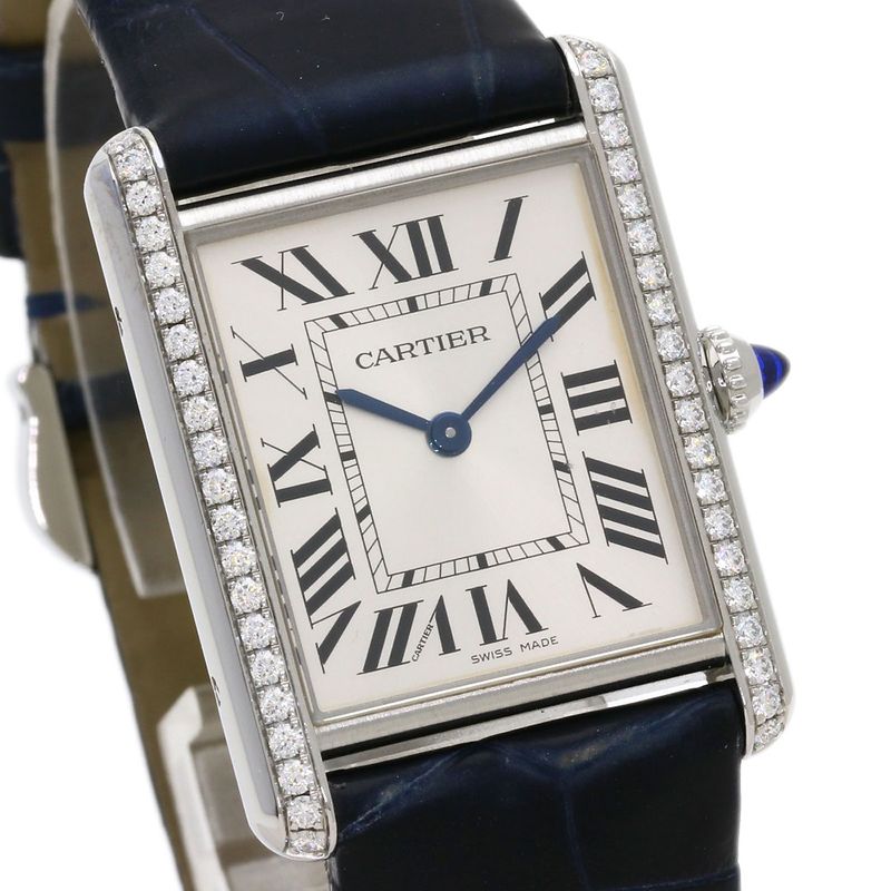 Cartier Tank Mast LM Watch SS Leather