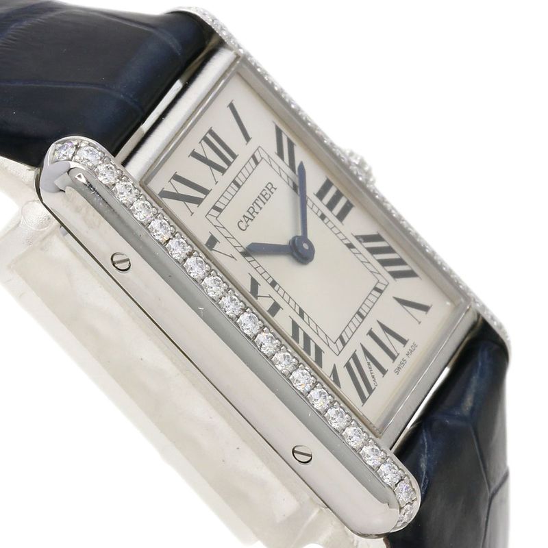 Cartier Tank Mast LM Watch SS Leather