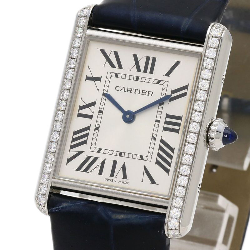 Cartier Tank Mast LM Watch SS Leather