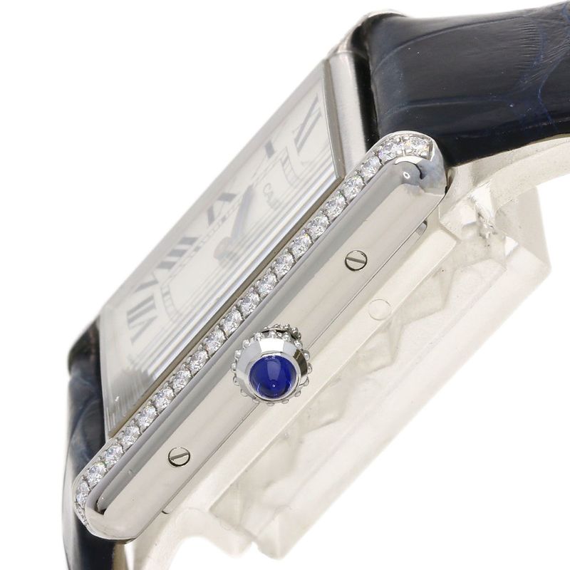 Cartier Tank Mast LM Watch SS Leather