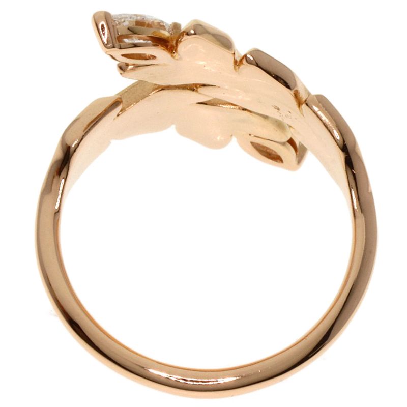 Tiffany & Co. Victoria Vine Bypass Diamond Ring 18K Pink Gold