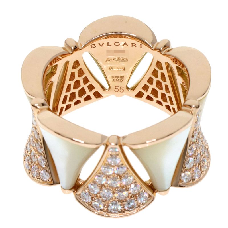 Bvlgari Diva Dream Diamond 55 Ring 18K Pink Gold