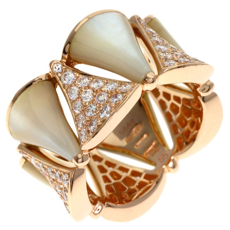 Bvlgari Diva Dream Diamond 55 Ring 18K Pink Gold