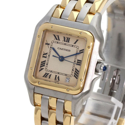 Cartier Panthere MM 3 Row Watch SS Yellow Gold Boys