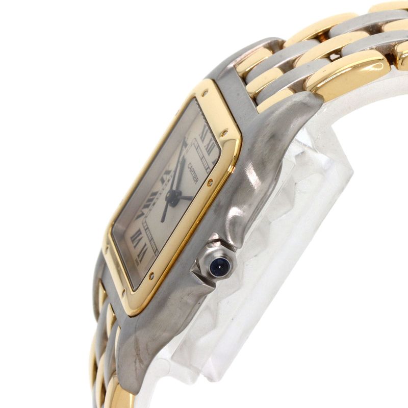 Cartier Panthere MM 3 Row Watch SS Yellow Gold Boys