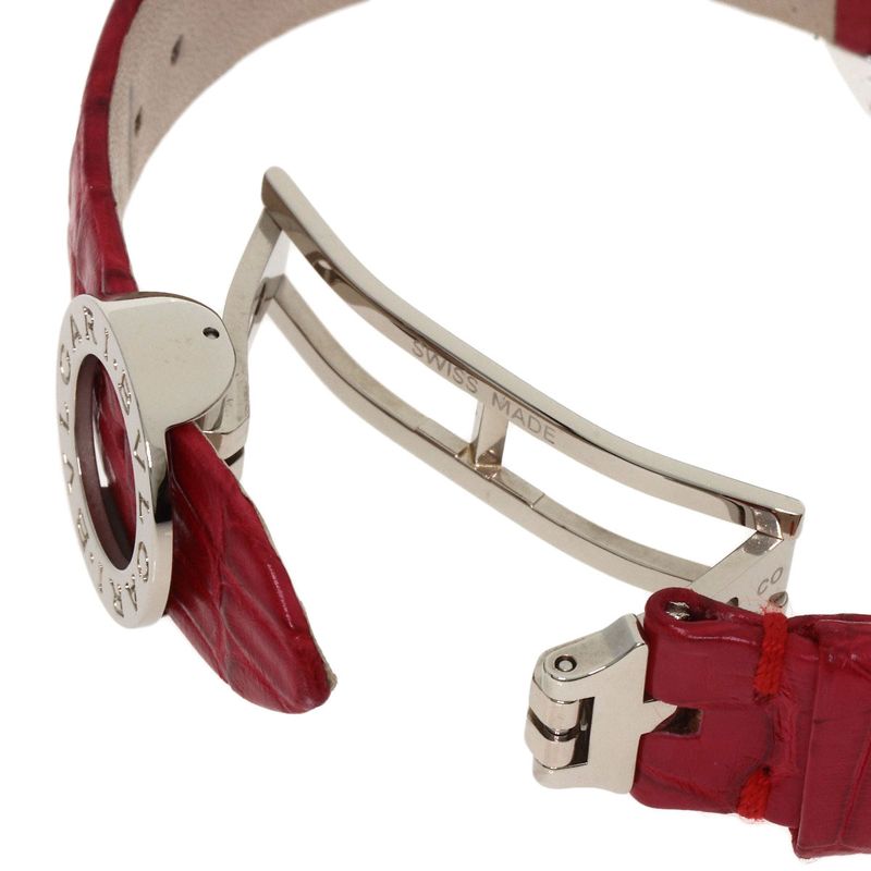 Bvlgari Astra le Cerki Watch 18K White Gold Leather
