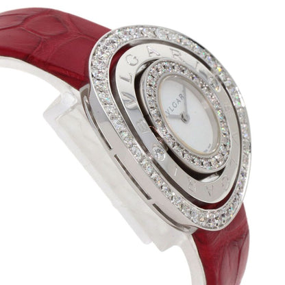 Bvlgari Astra le Cerki Watch 18K White Gold Leather
