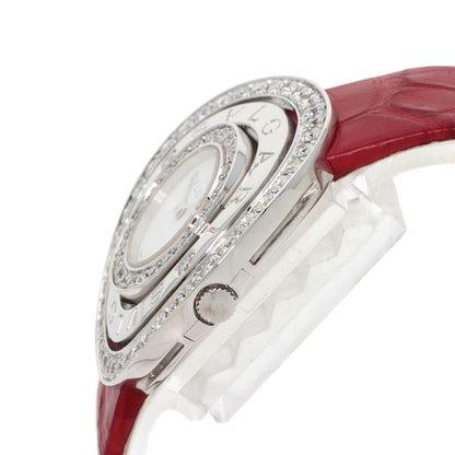 Bvlgari Astra le Cerki Watch 18K White Gold Leather