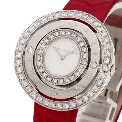 Bvlgari Astra le Cerki Watch 18K White Gold Leather