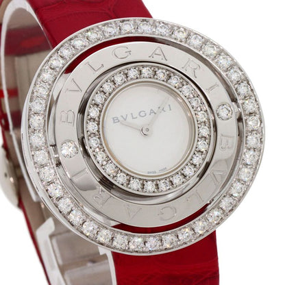 Bvlgari Astra le Cerki Watch 18K White Gold Leather