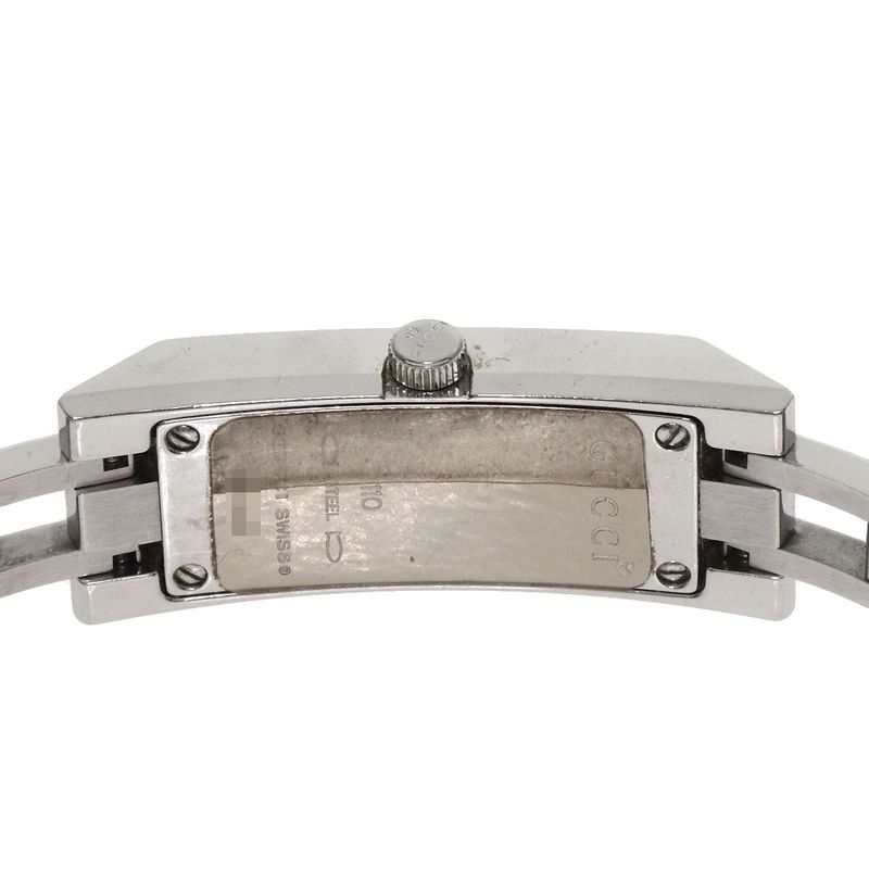 Gucci 110 Square Face Diamond Watch SS