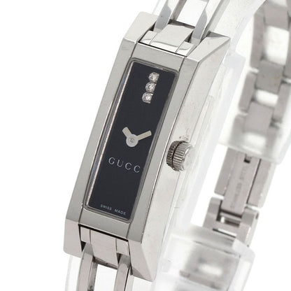 Gucci 110 Square Face Diamond Watch SS