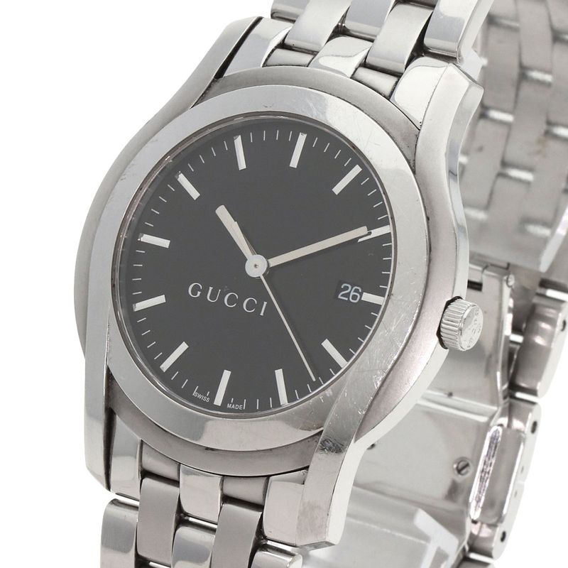 Gucci Round Face Watch SS