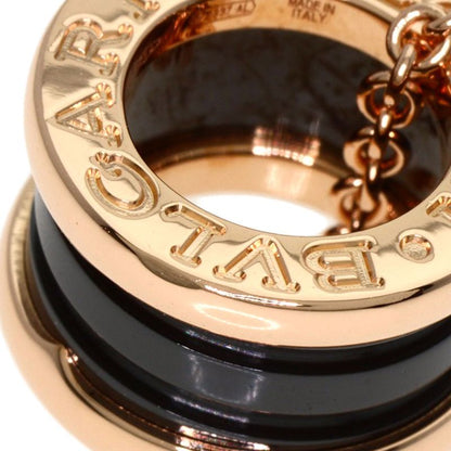 Bvlgari B-zero One Black Ceramic Necklace 18K Pink Gold