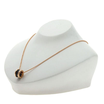 Bvlgari B-zero One Black Ceramic Necklace 18K Pink Gold