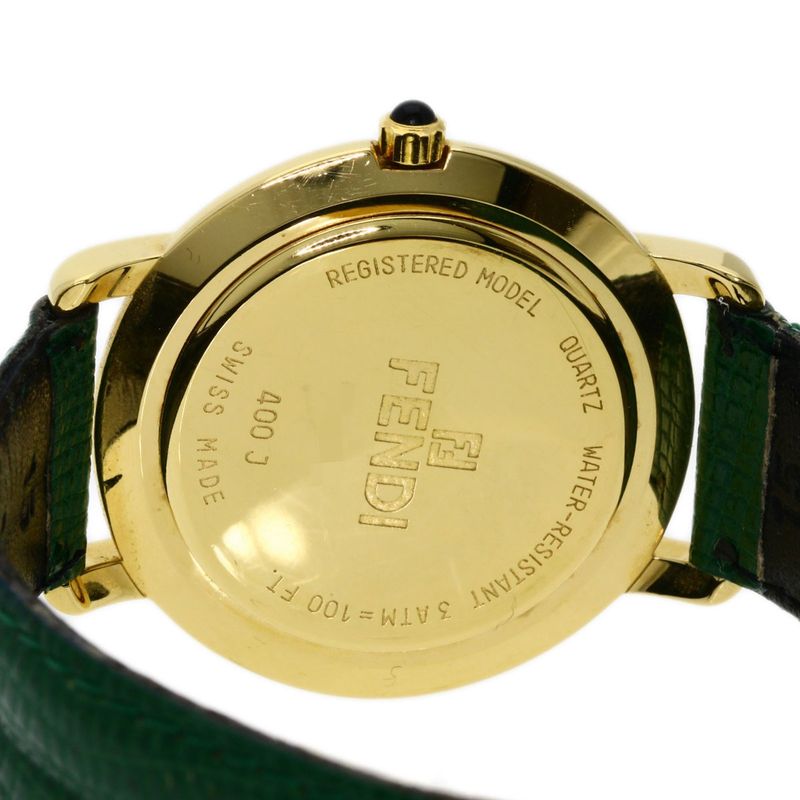 Fendi Round Face Watch Leather Boys