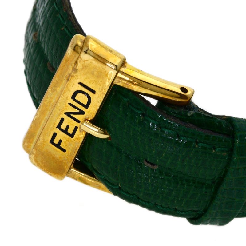 Fendi Round Face Watch Leather Boys