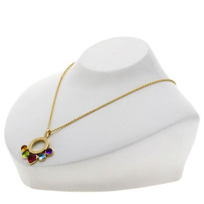 Bvlgari Allegra Multicolor Stone Necklace 18K Yellow Gold