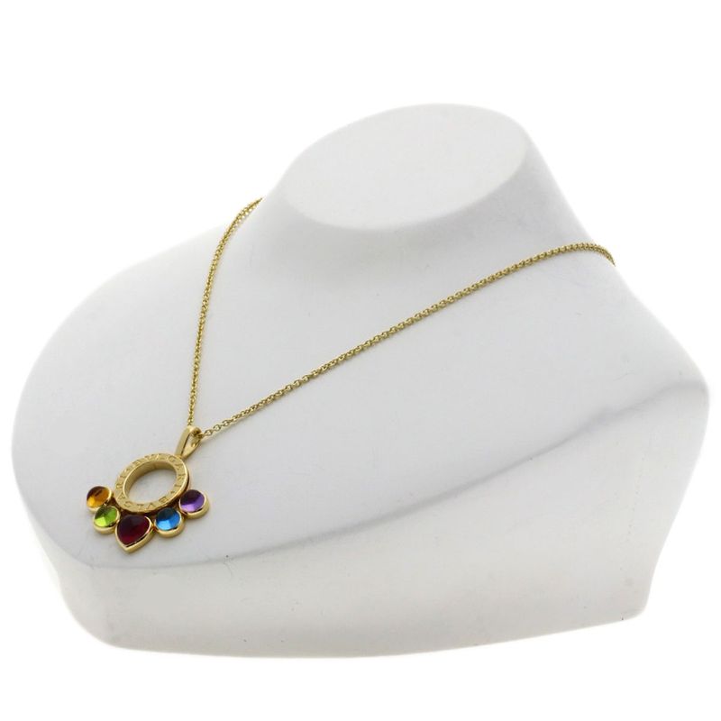 Bvlgari Allegra Multicolor Stone Necklace 18K Yellow Gold