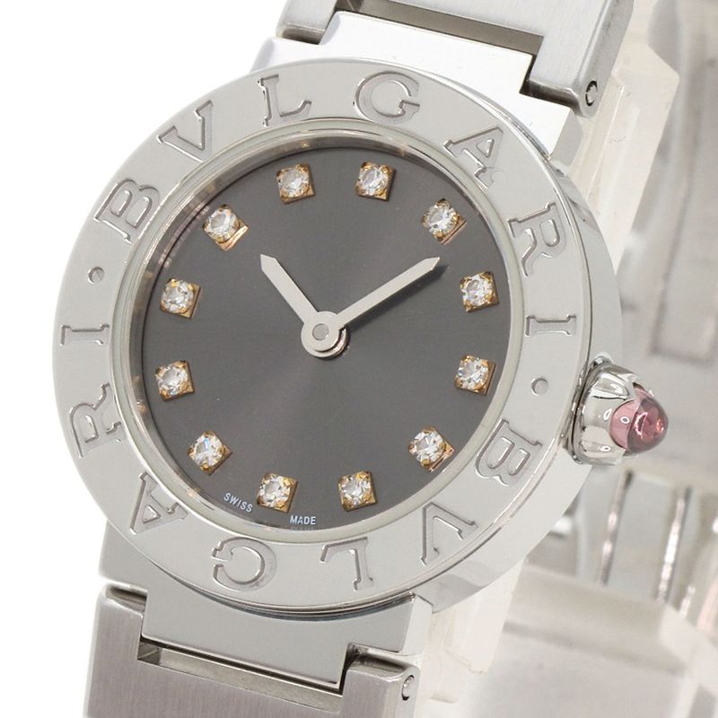 Bvlgari 12 Diamond Watch SS