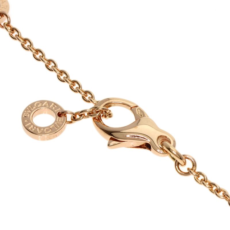Bvlgari White Ceramic Necklace 18K Pink Gold