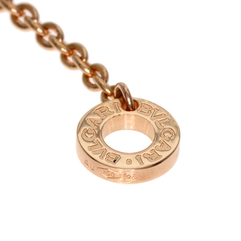 Bvlgari White Ceramic Necklace 18K Pink Gold