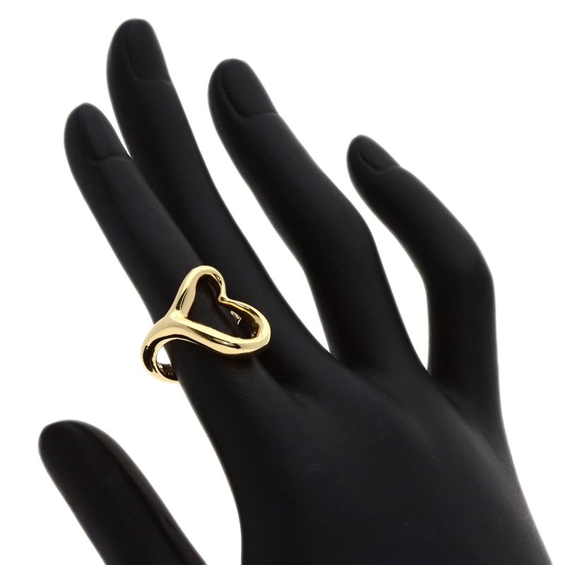 Tiffany & Co. Open Heart Ring 18K Yellow Gold