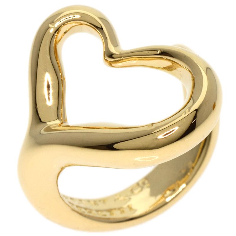 Tiffany & Co. Open Heart Ring 18K Yellow Gold