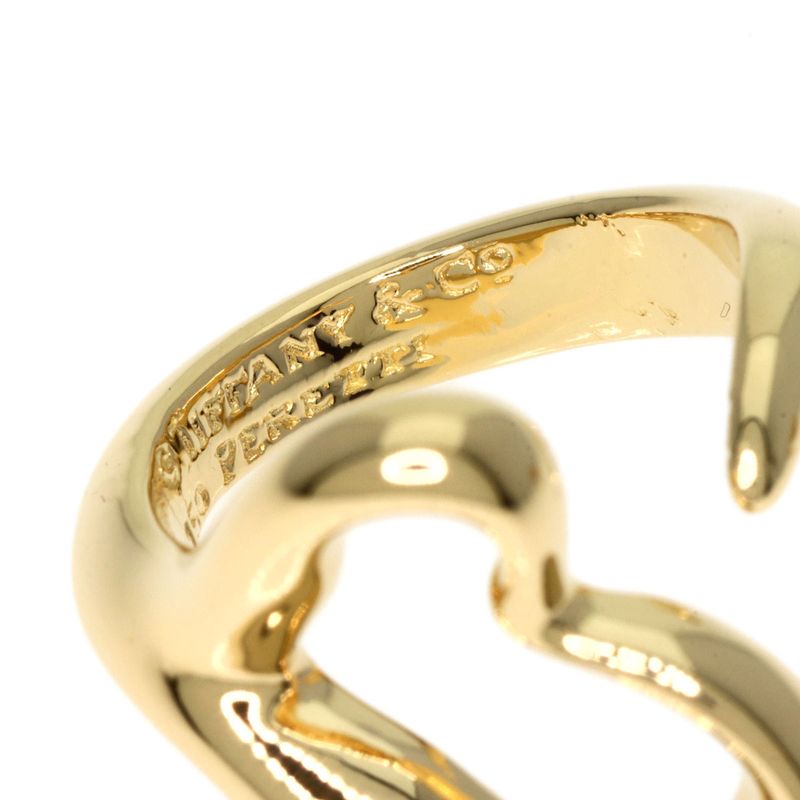 Tiffany & Co. Open Heart Ring 18K Yellow Gold