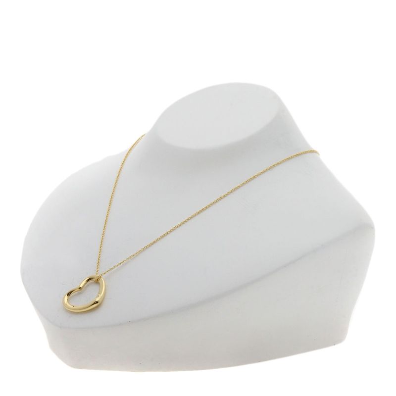 Tiffany & Co. Open Heart Necklace 18K Yellow Gold
